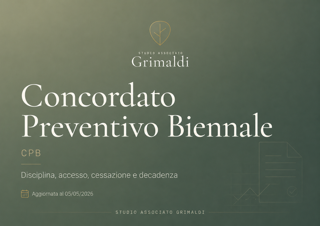 Concordato Preventivo Biennale — CPB